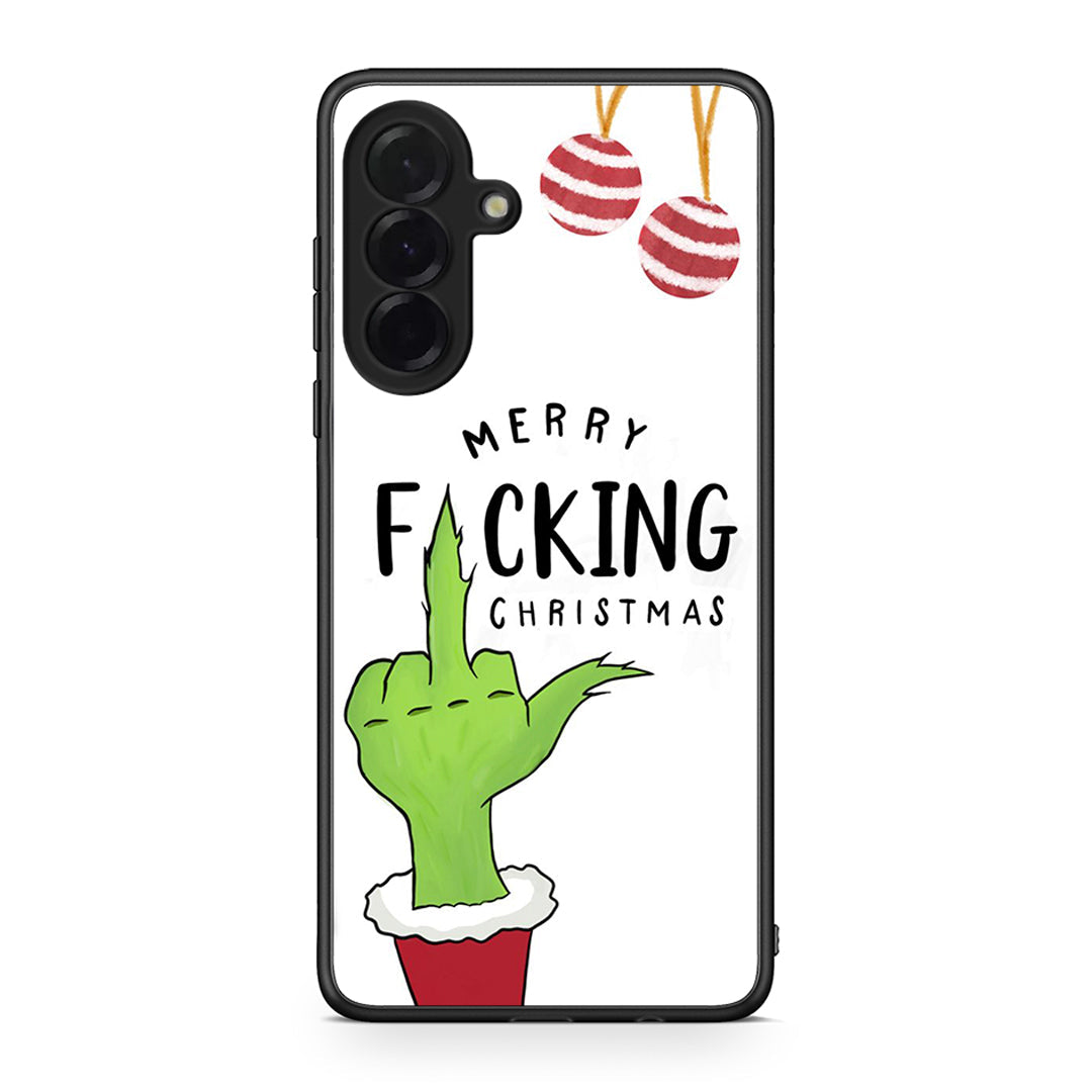 Samsung Galaxy A36 Merry F Xmas θήκη από τη Smartfits με σχέδιο στο πίσω μέρος και μαύρο περίβλημα | Smartphone case with colorful back and black bezels by Smartfits