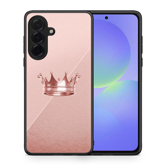 Θήκη Samsung Galaxy A36 Crown Minimal από τη Smartfits με σχέδιο στο πίσω μέρος και μαύρο περίβλημα | Samsung Galaxy A36 Crown Minimal case with colorful back and black bezels
