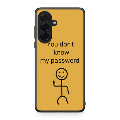 Samsung Galaxy A36 My Password Θήκη από τη Smartfits με σχέδιο στο πίσω μέρος και μαύρο περίβλημα | Smartphone case with colorful back and black bezels by Smartfits
