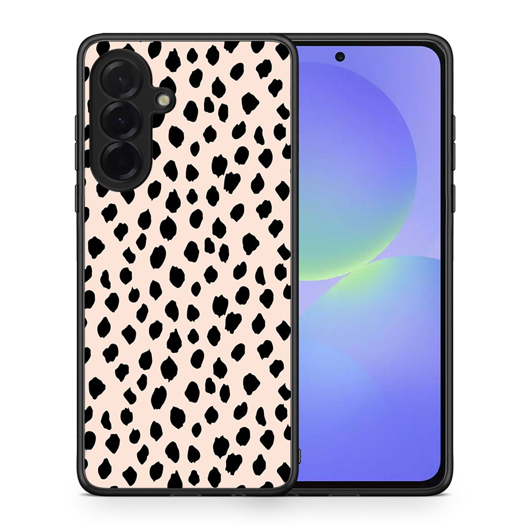 Θήκη Samsung Galaxy A36 New Polka Dots από τη Smartfits με σχέδιο στο πίσω μέρος και μαύρο περίβλημα | Samsung Galaxy A36 New Polka Dots case with colorful back and black bezels
