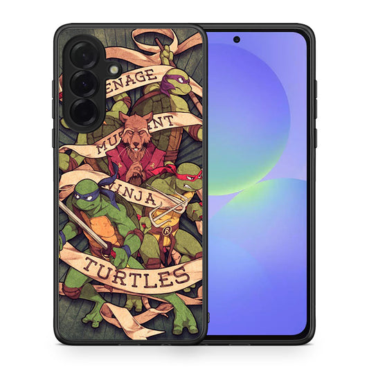 Θήκη Samsung Galaxy A36 Ninja Turtles από τη Smartfits με σχέδιο στο πίσω μέρος και μαύρο περίβλημα | Samsung Galaxy A36 Ninja Turtles case with colorful back and black bezels