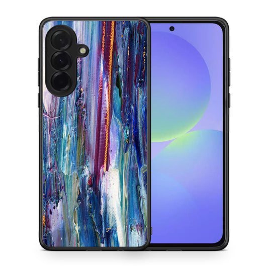 Θήκη Samsung Galaxy A36 Winter Paint από τη Smartfits με σχέδιο στο πίσω μέρος και μαύρο περίβλημα | Samsung Galaxy A36 Winter Paint case with colorful back and black bezels