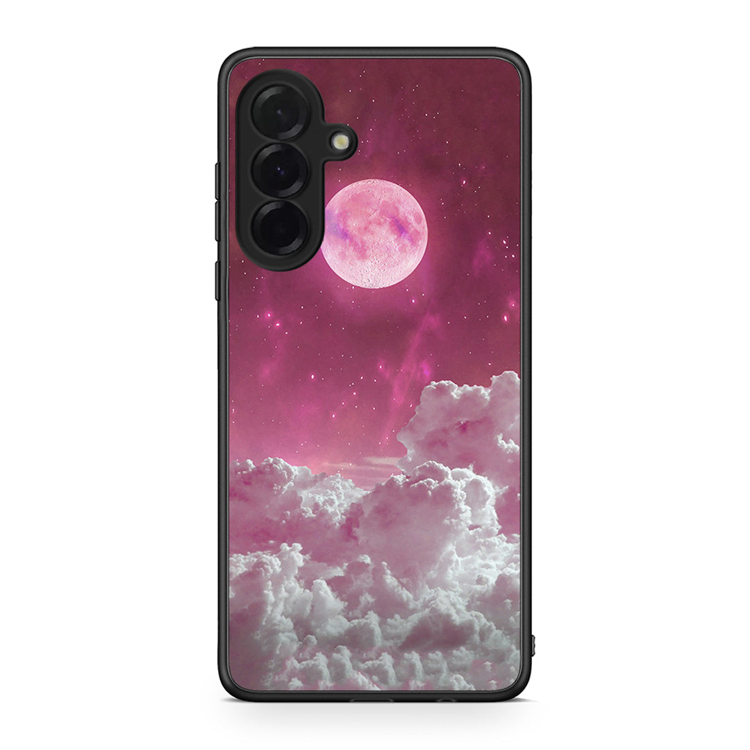 Samsung Galaxy A36 Pink Moon Θήκη από τη Smartfits με σχέδιο στο πίσω μέρος και μαύρο περίβλημα | Smartphone case with colorful back and black bezels by Smartfits