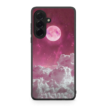 Samsung Galaxy A36 Pink Moon Θήκη από τη Smartfits με σχέδιο στο πίσω μέρος και μαύρο περίβλημα | Smartphone case with colorful back and black bezels by Smartfits