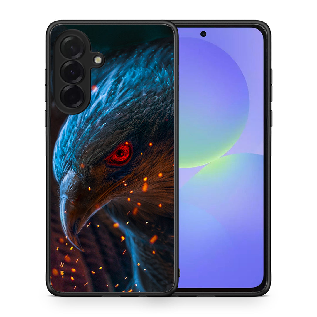 Θήκη Samsung Galaxy A36 Eagle PopArt από τη Smartfits με σχέδιο στο πίσω μέρος και μαύρο περίβλημα | Samsung Galaxy A36 Eagle PopArt case with colorful back and black bezels