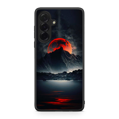 Samsung Galaxy A36 Red Full Moon θήκη από τη Smartfits με σχέδιο στο πίσω μέρος και μαύρο περίβλημα | Smartphone case with colorful back and black bezels by Smartfits