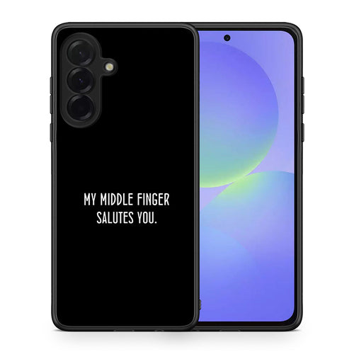 Θήκη Samsung Galaxy A36 Salute από τη Smartfits με σχέδιο στο πίσω μέρος και μαύρο περίβλημα | Samsung Galaxy A36 Salute case with colorful back and black bezels