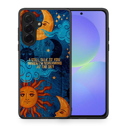 Θήκη Samsung Galaxy A36 Screaming Sky από τη Smartfits με σχέδιο στο πίσω μέρος και μαύρο περίβλημα | Samsung Galaxy A36 Screaming Sky case with colorful back and black bezels