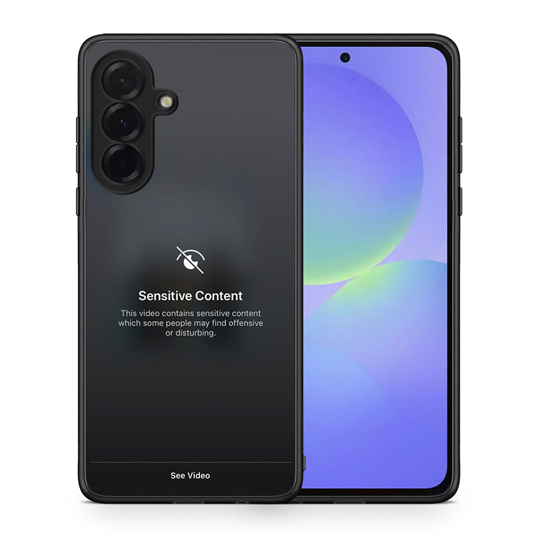 Θήκη Samsung Galaxy A36 Sensitive Content από τη Smartfits με σχέδιο στο πίσω μέρος και μαύρο περίβλημα | Samsung Galaxy A36 Sensitive Content case with colorful back and black bezels