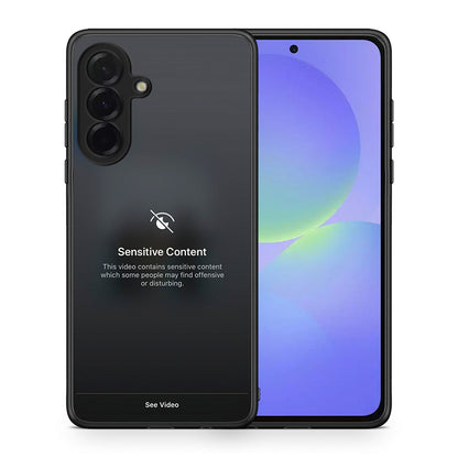 Θήκη Samsung Galaxy A36 Sensitive Content από τη Smartfits με σχέδιο στο πίσω μέρος και μαύρο περίβλημα | Samsung Galaxy A36 Sensitive Content case with colorful back and black bezels