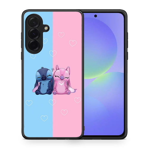 Θήκη Samsung Galaxy A36 Stitch And Angel από τη Smartfits με σχέδιο στο πίσω μέρος και μαύρο περίβλημα | Samsung Galaxy A36 Stitch And Angel case with colorful back and black bezels