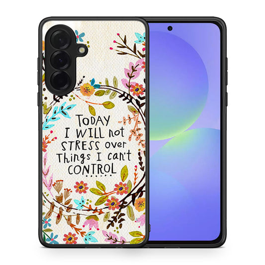 Θήκη Samsung Galaxy A36 Stress Over από τη Smartfits με σχέδιο στο πίσω μέρος και μαύρο περίβλημα | Samsung Galaxy A36 Stress Over case with colorful back and black bezels