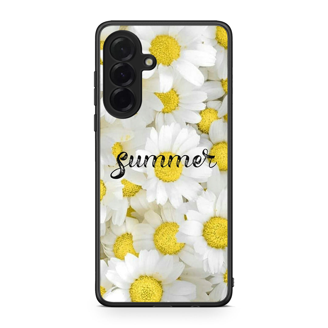 Samsung Galaxy A36 Summer Daisies Θήκη από τη Smartfits με σχέδιο στο πίσω μέρος και μαύρο περίβλημα | Smartphone case with colorful back and black bezels by Smartfits
