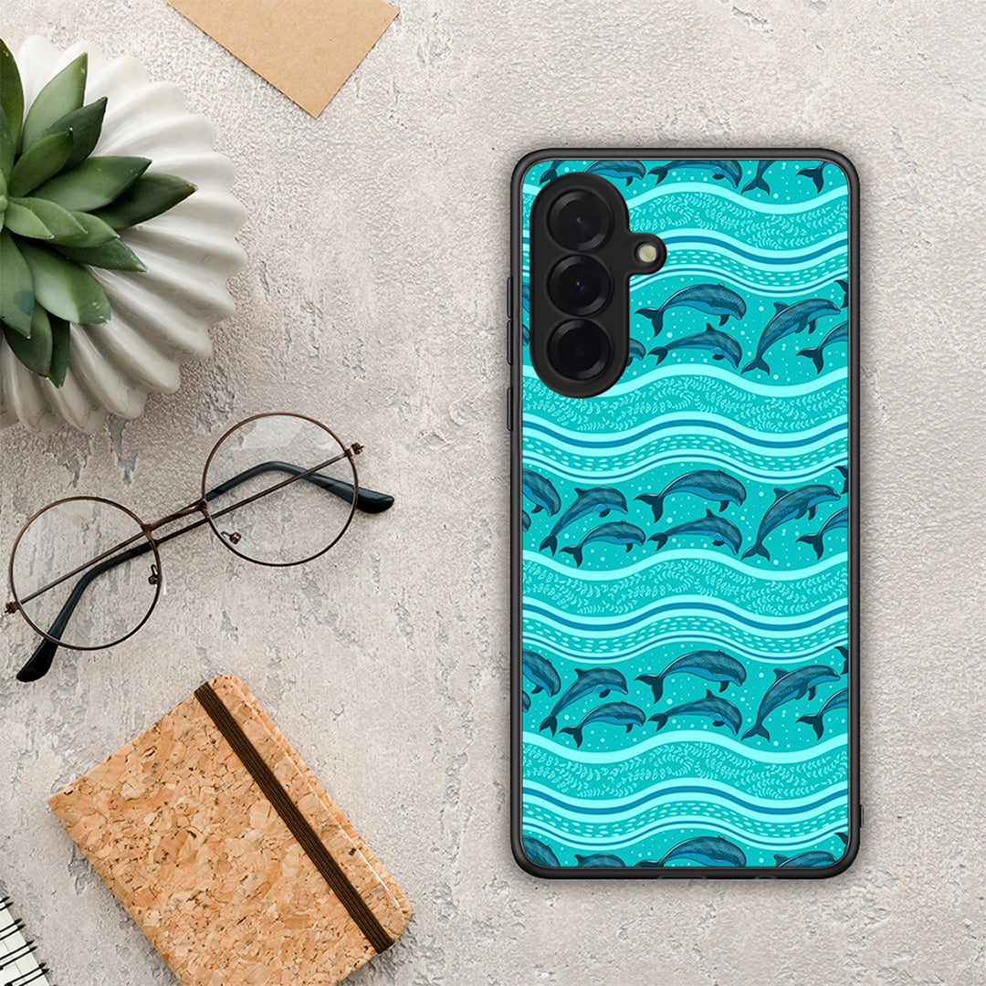 Swimming Dolphins - Samsung Galaxy A36 θήκη