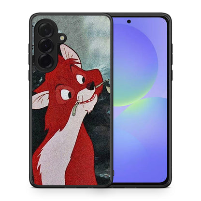 Θήκη Samsung Galaxy A36 Tod And Vixey Love 1 από τη Smartfits με σχέδιο στο πίσω μέρος και μαύρο περίβλημα | Samsung Galaxy A36 Tod And Vixey Love 1 case with colorful back and black bezels