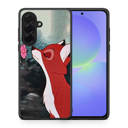 Θήκη Samsung Galaxy A36 Tod And Vixey Love 2 από τη Smartfits με σχέδιο στο πίσω μέρος και μαύρο περίβλημα | Samsung Galaxy A36 Tod And Vixey Love 2 case with colorful back and black bezels