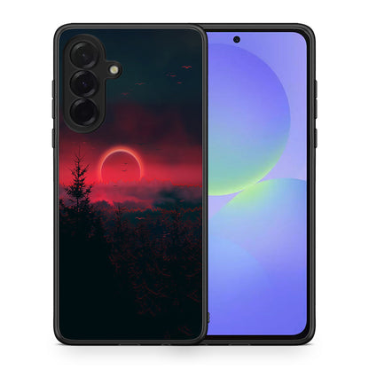 Θήκη Samsung Galaxy A36 Sunset Tropic από τη Smartfits με σχέδιο στο πίσω μέρος και μαύρο περίβλημα | Samsung Galaxy A36 Sunset Tropic case with colorful back and black bezels