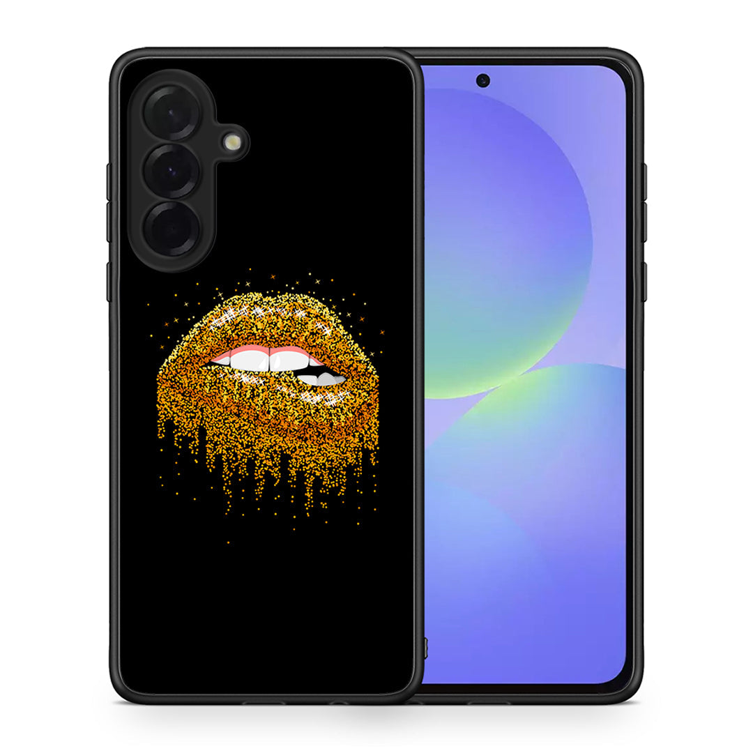 Θήκη Samsung Galaxy A36 Golden Valentine από τη Smartfits με σχέδιο στο πίσω μέρος και μαύρο περίβλημα | Samsung Galaxy A36 Golden Valentine case with colorful back and black bezels