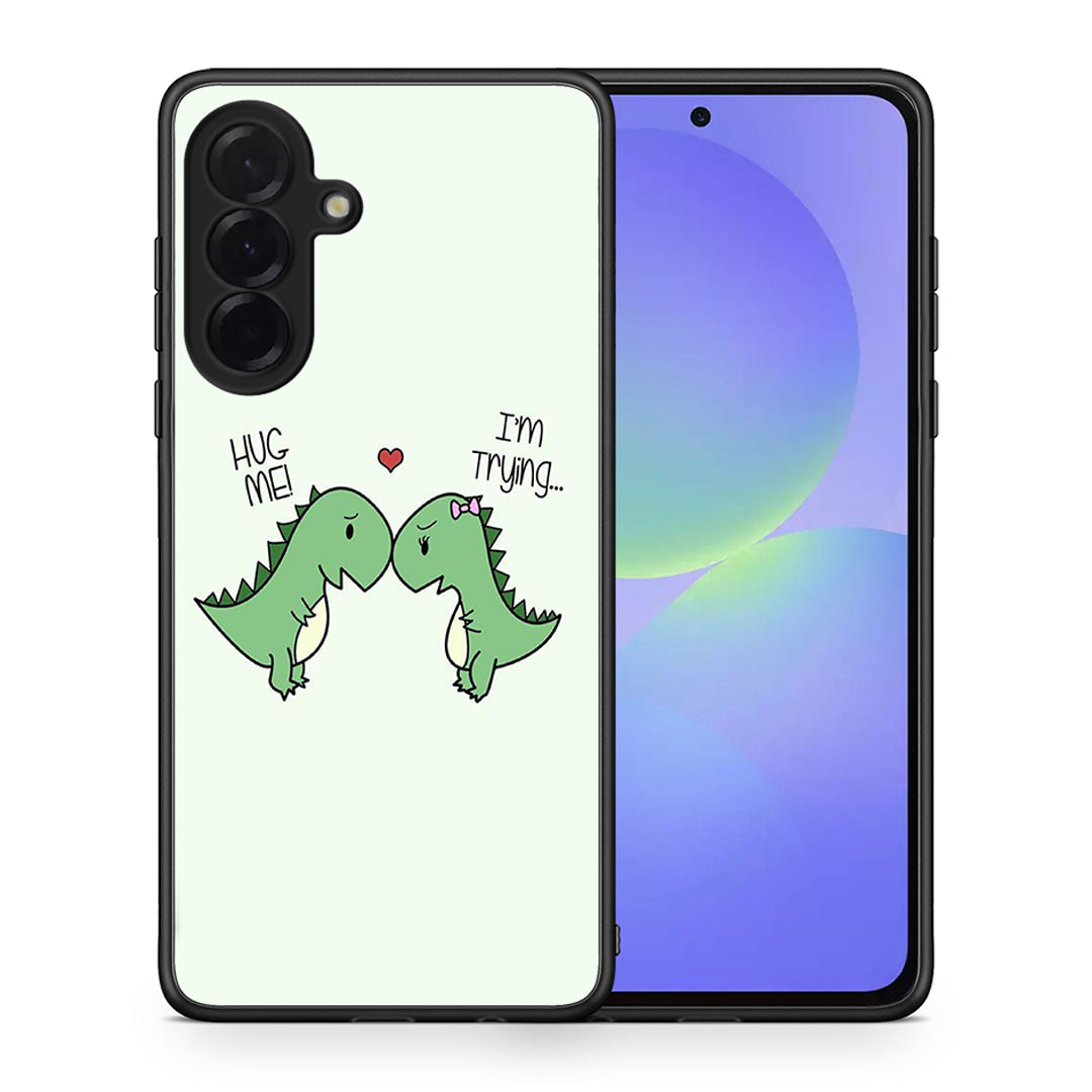 Θήκη Samsung Galaxy A36 Rex Valentine από τη Smartfits με σχέδιο στο πίσω μέρος και μαύρο περίβλημα | Samsung Galaxy A36 Rex Valentine case with colorful back and black bezels