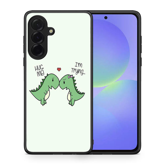 Θήκη Samsung Galaxy A36 Rex Valentine από τη Smartfits με σχέδιο στο πίσω μέρος και μαύρο περίβλημα | Samsung Galaxy A36 Rex Valentine case with colorful back and black bezels