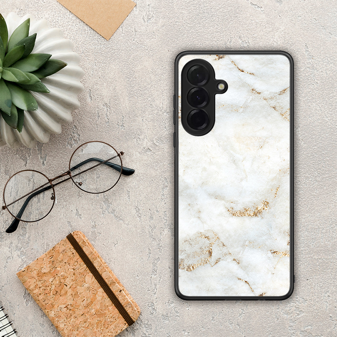 White Gold Marble - Samsung Galaxy A36 θήκη
