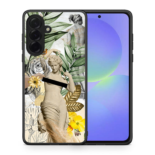 Θήκη Samsung Galaxy A36 Woman Statue από τη Smartfits με σχέδιο στο πίσω μέρος και μαύρο περίβλημα | Samsung Galaxy A36 Woman Statue case with colorful back and black bezels