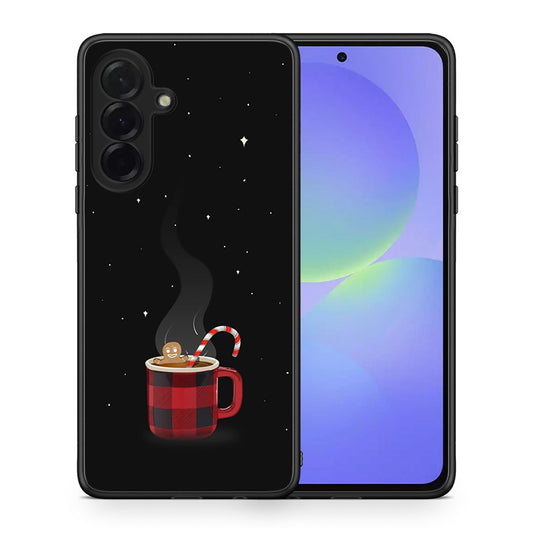 Θήκη Samsung Galaxy A36 Xmas Bathing από τη Smartfits με σχέδιο στο πίσω μέρος και μαύρο περίβλημα | Samsung Galaxy A36 Xmas Bathing case with colorful back and black bezels