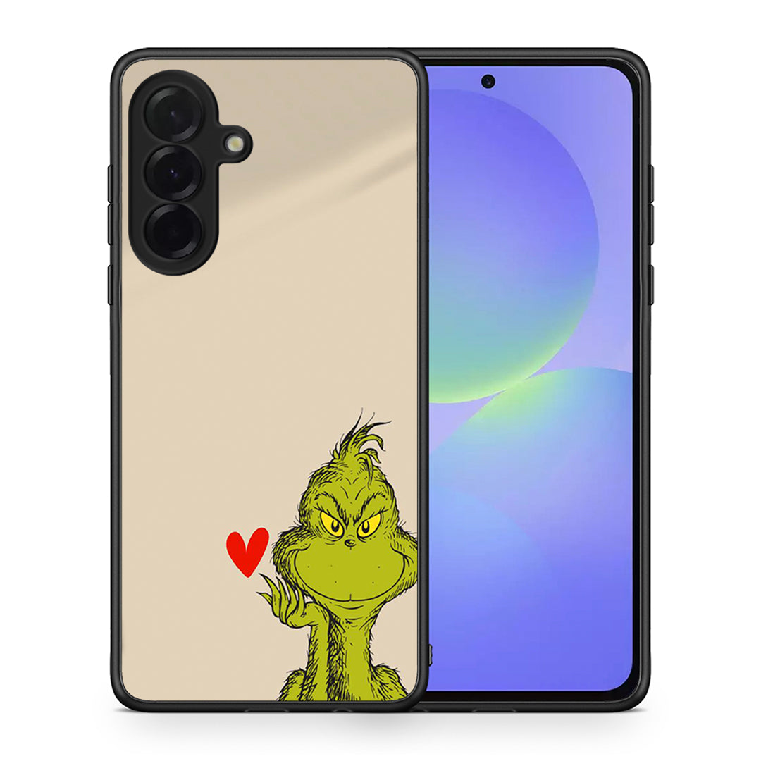 Θήκη Samsung Galaxy A36 Xmas Grinch από τη Smartfits με σχέδιο στο πίσω μέρος και μαύρο περίβλημα | Samsung Galaxy A36 Xmas Grinch case with colorful back and black bezels