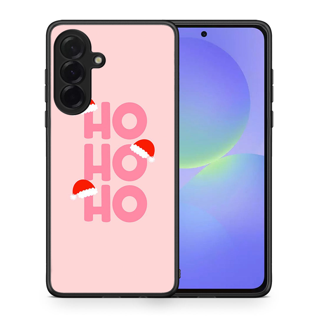 Θήκη Samsung Galaxy A36 Xmas Ho Ho Ho από τη Smartfits με σχέδιο στο πίσω μέρος και μαύρο περίβλημα | Samsung Galaxy A36 Xmas Ho Ho Ho case with colorful back and black bezels