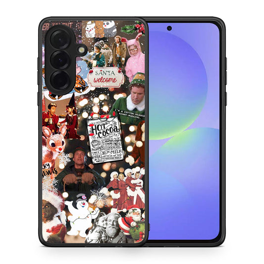 Θήκη Samsung Galaxy A36 Xmas Movies από τη Smartfits με σχέδιο στο πίσω μέρος και μαύρο περίβλημα | Samsung Galaxy A36 Xmas Movies case with colorful back and black bezels