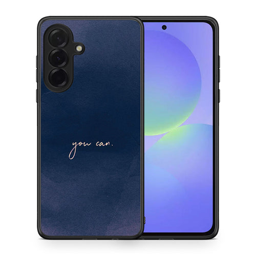 Θήκη Samsung Galaxy A36 You Can από τη Smartfits με σχέδιο στο πίσω μέρος και μαύρο περίβλημα | Samsung Galaxy A36 You Can case with colorful back and black bezels