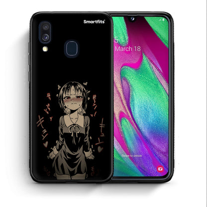 Θήκη Samsung A40 Anime Girl από τη Smartfits με σχέδιο στο πίσω μέρος και μαύρο περίβλημα | Samsung A40 Anime Girl case with colorful back and black bezels