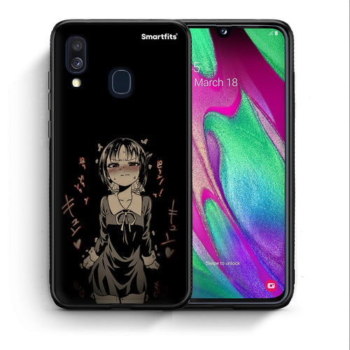 Θήκη Samsung A40 Anime Girl από τη Smartfits με σχέδιο στο πίσω μέρος και μαύρο περίβλημα | Samsung A40 Anime Girl case with colorful back and black bezels
