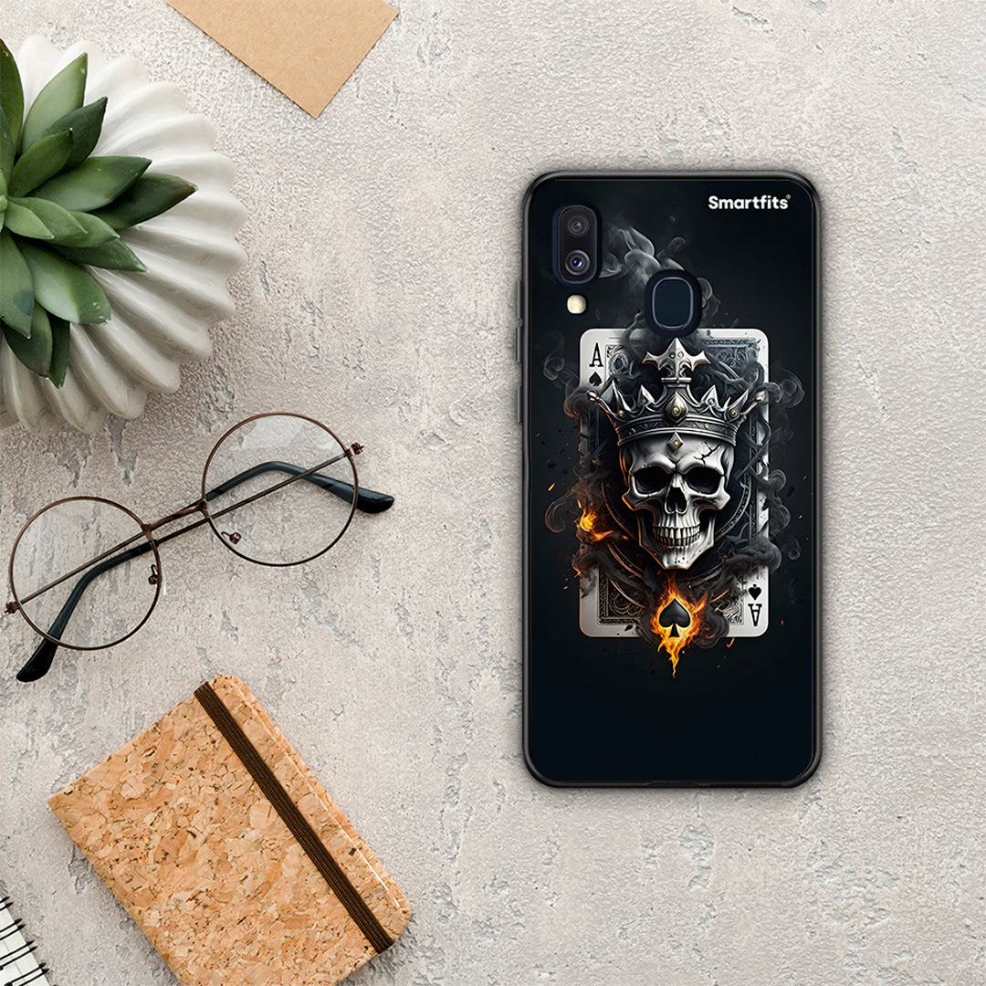 Skull King Ace - Samsung Galaxy A40 θήκη