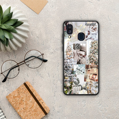 White Christmas - Samsung Galaxy A40 θήκη