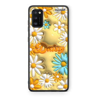 Thumbnail for Samsung A41 Bubble Daisies θήκη από τη Smartfits με σχέδιο στο πίσω μέρος και μαύρο περίβλημα | Smartphone case with colorful back and black bezels by Smartfits