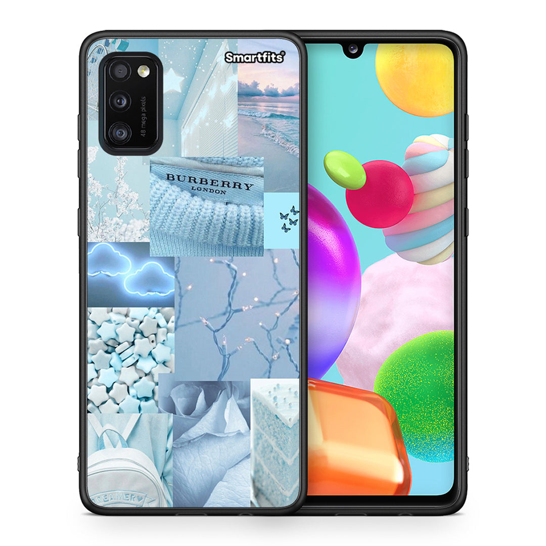 Θήκη Samsung A41 Ciel Aesthetic Collage από τη Smartfits με σχέδιο στο πίσω μέρος και μαύρο περίβλημα | Samsung A41 Ciel Aesthetic Collage case with colorful back and black bezels