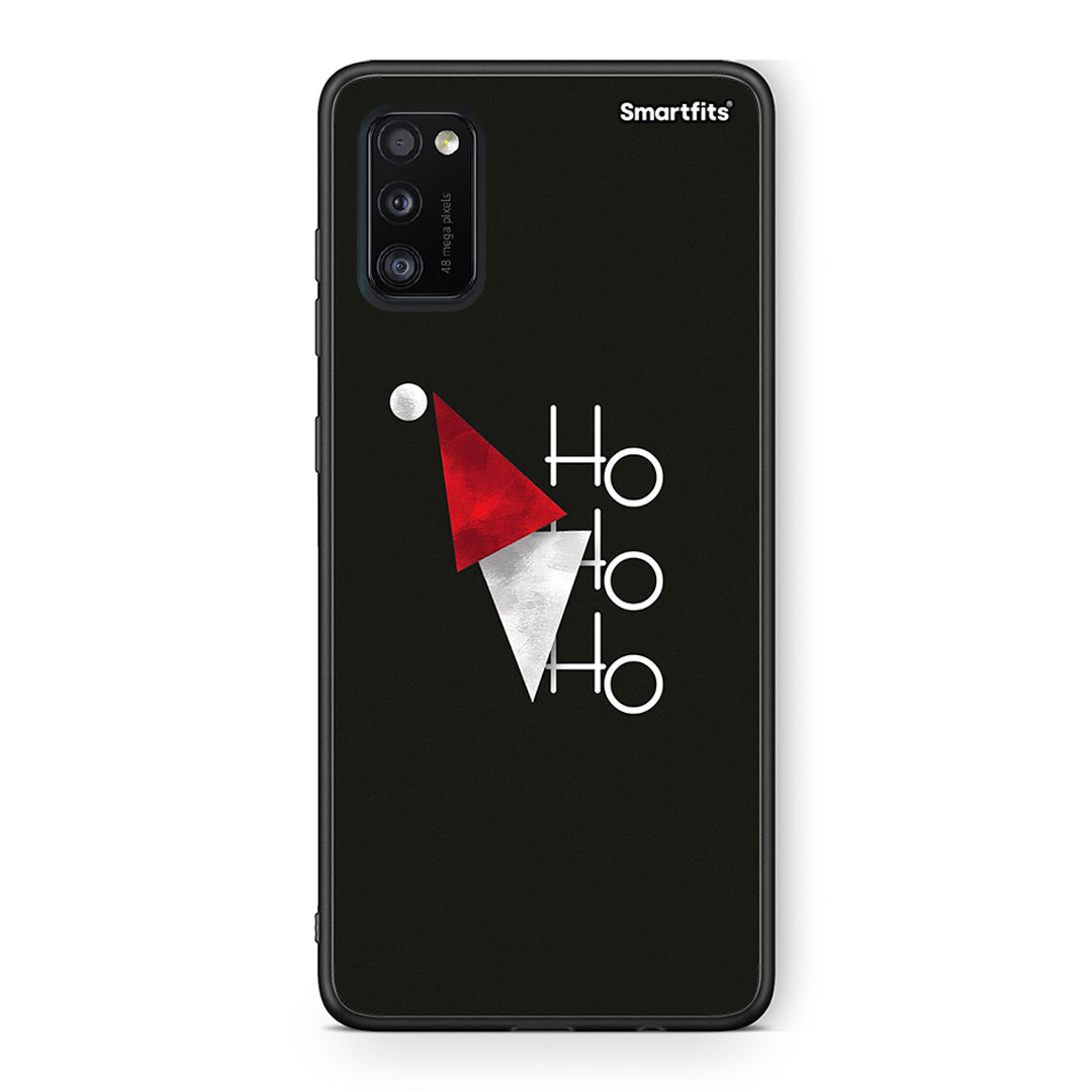 Samsung A41 Minimal Christmas θήκη από τη Smartfits με σχέδιο στο πίσω μέρος και μαύρο περίβλημα | Smartphone case with colorful back and black bezels by Smartfits