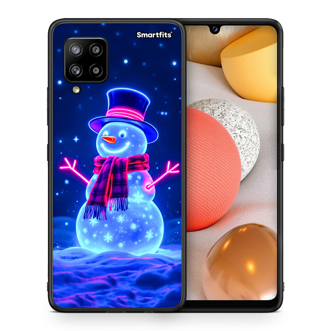 Christmas Neon Snowman - Samsung Galaxy A42 θήκη