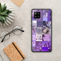 Thumbnail for Purple Aesthetic Collage - Samsung Galaxy A42 θήκη