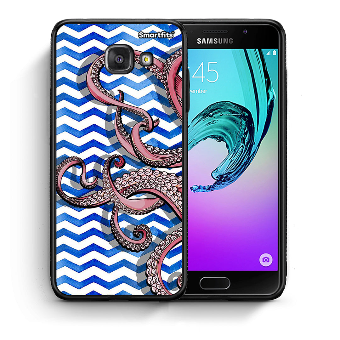 Θήκη Samsung A5 2017 Chevron Devilfish από τη Smartfits με σχέδιο στο πίσω μέρος και μαύρο περίβλημα | Samsung A5 2017 Chevron Devilfish case with colorful back and black bezels
