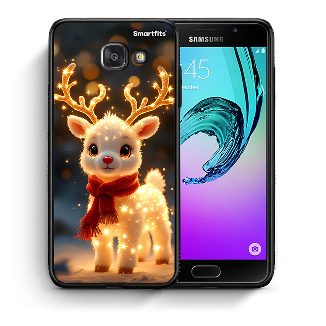 Θήκη Samsung A5 2017 Christmas Cutie από τη Smartfits με σχέδιο στο πίσω μέρος και μαύρο περίβλημα | Samsung A5 2017 Christmas Cutie case with colorful back and black bezels