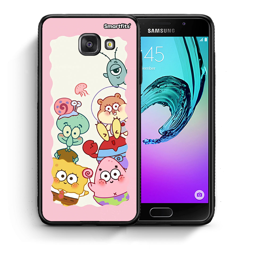 Θήκη Samsung A5 2017 Cute Companion από τη Smartfits με σχέδιο στο πίσω μέρος και μαύρο περίβλημα | Samsung A5 2017 Cute Companion case with colorful back and black bezels