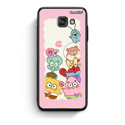 Samsung A5 2017 Cute Companion θήκη από τη Smartfits με σχέδιο στο πίσω μέρος και μαύρο περίβλημα | Smartphone case with colorful back and black bezels by Smartfits