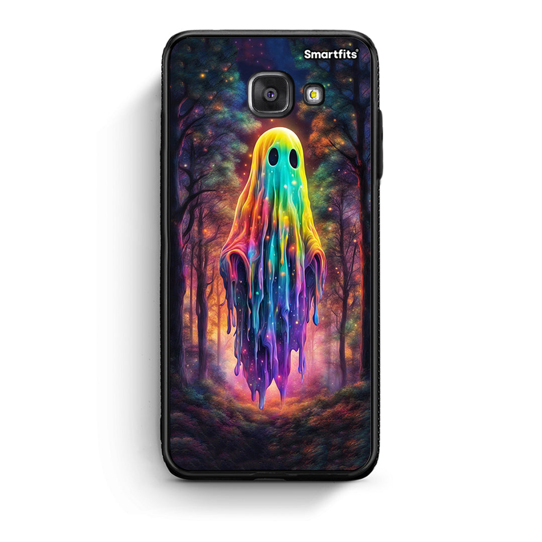 Samsung A5 2017 Halloween Ghost θήκη από τη Smartfits με σχέδιο στο πίσω μέρος και μαύρο περίβλημα | Smartphone case with colorful back and black bezels by Smartfits