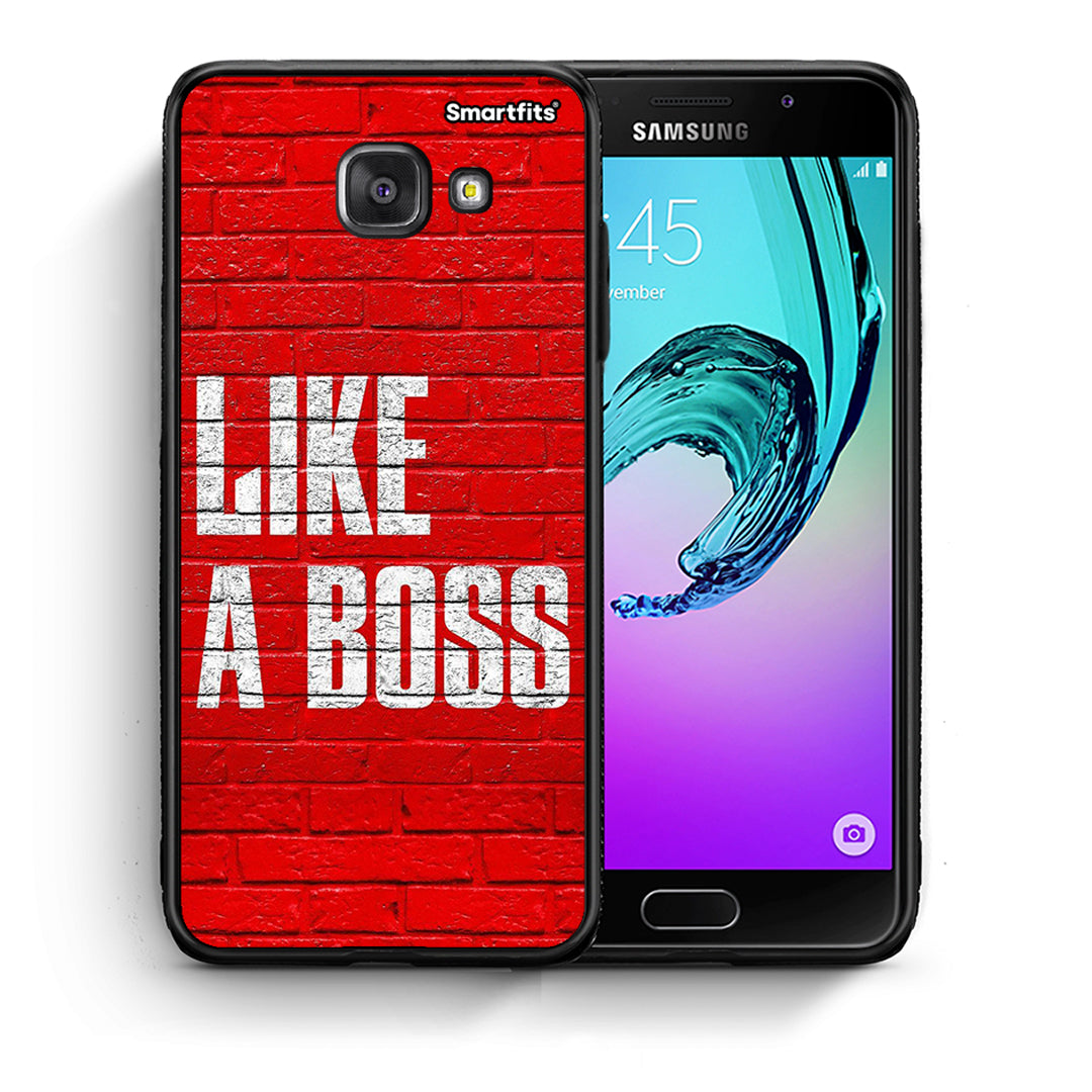 Θήκη Samsung A5 2017 Like A Boss από τη Smartfits με σχέδιο στο πίσω μέρος και μαύρο περίβλημα | Samsung A5 2017 Like A Boss case with colorful back and black bezels