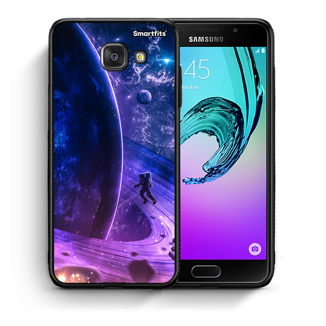 Θήκη Samsung A5 2017 Lost Astronaut από τη Smartfits με σχέδιο στο πίσω μέρος και μαύρο περίβλημα | Samsung A5 2017 Lost Astronaut case with colorful back and black bezels