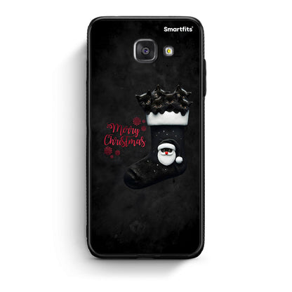 Samsung A5 2017 Merry Cat Christmas θήκη από τη Smartfits με σχέδιο στο πίσω μέρος και μαύρο περίβλημα | Smartphone case with colorful back and black bezels by Smartfits