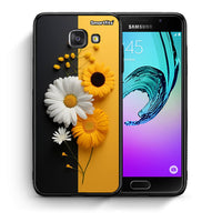 Thumbnail for Θήκη Samsung A5 2017 Yellow Daisies από τη Smartfits με σχέδιο στο πίσω μέρος και μαύρο περίβλημα | Samsung A5 2017 Yellow Daisies case with colorful back and black bezels