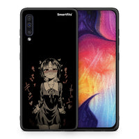 Thumbnail for Θήκη Samsung A50/A30s Anime Girl από τη Smartfits με σχέδιο στο πίσω μέρος και μαύρο περίβλημα | Samsung A50/A30s Anime Girl case with colorful back and black bezels